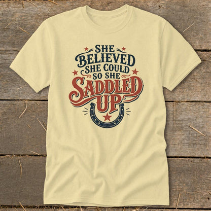 She Saddled Up Classic Tee