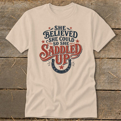 She Saddled Up Classic Tee