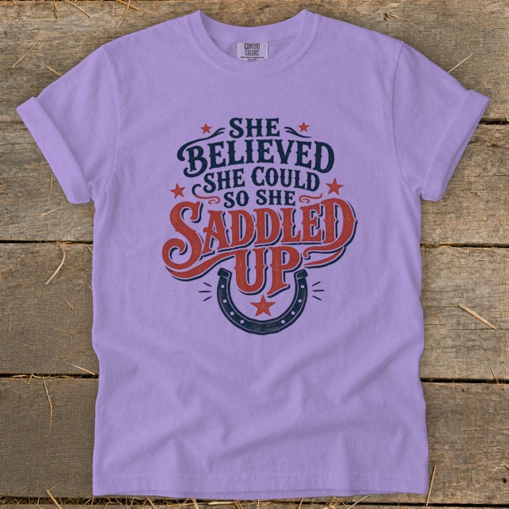 She Saddled Up Signature Tee