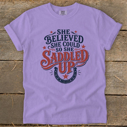 She Saddled Up Signature Tee