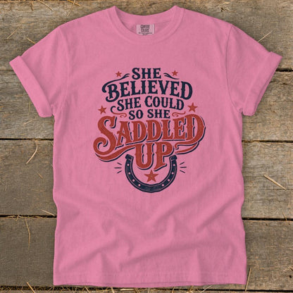 She Saddled Up Signature Tee