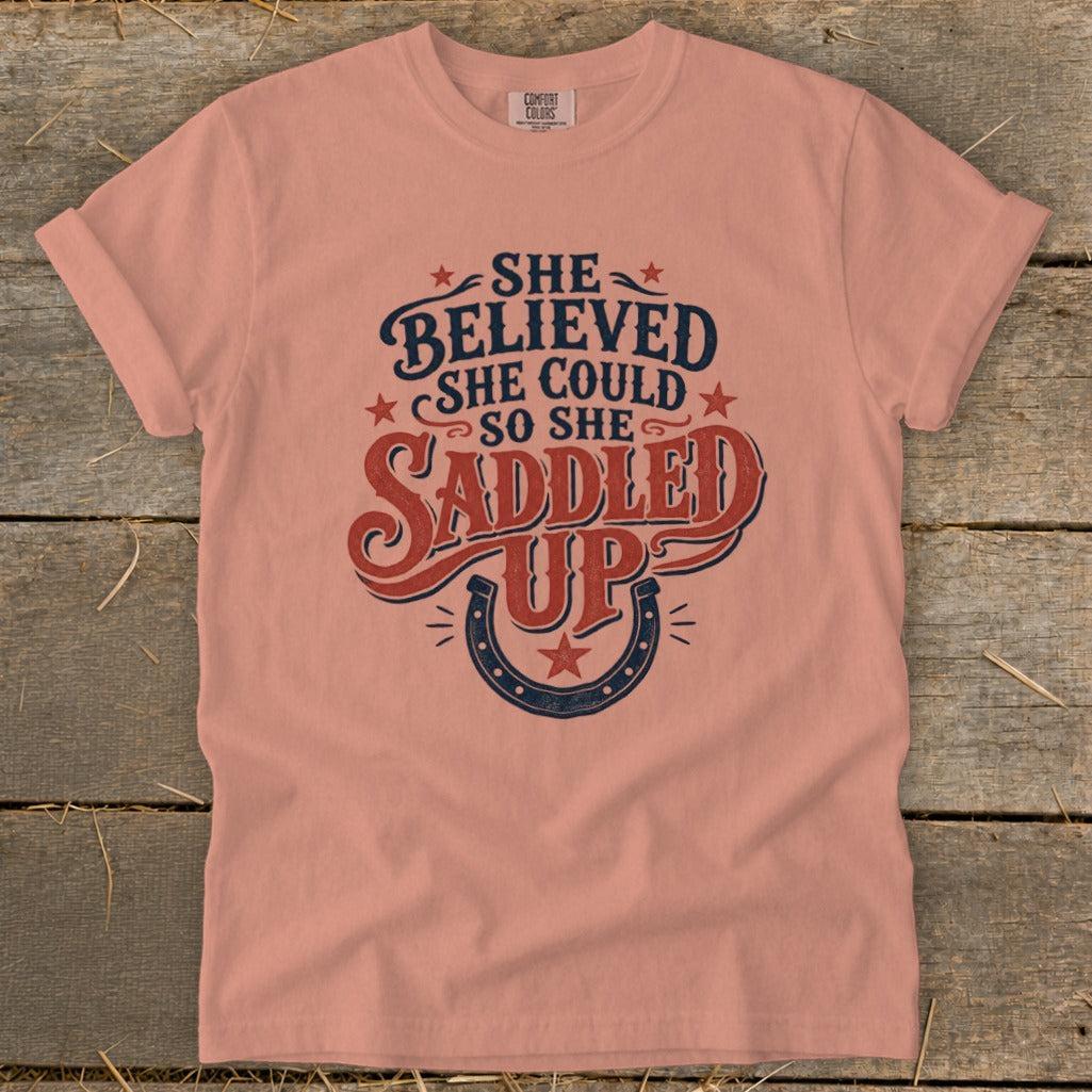 She Saddled Up Signature Tee