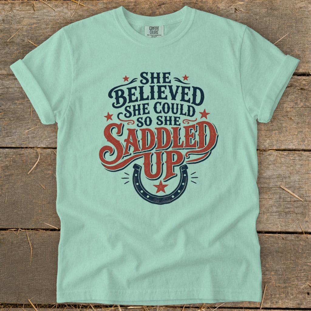 She Saddled Up Signature Tee