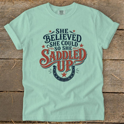 She Saddled Up Signature Tee