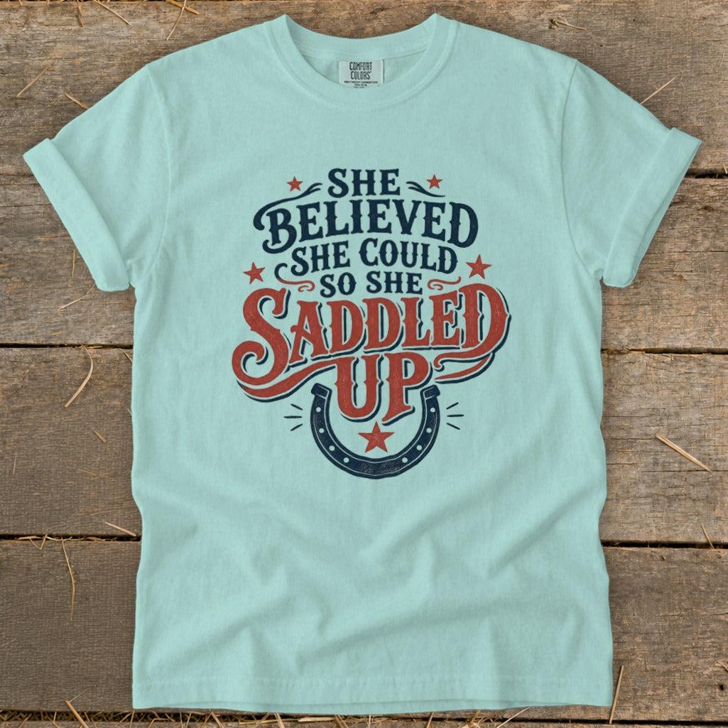 She Saddled Up Signature Tee