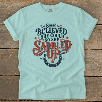 She Saddled Up Signature Tee