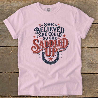 She Saddled Up Signature Tee