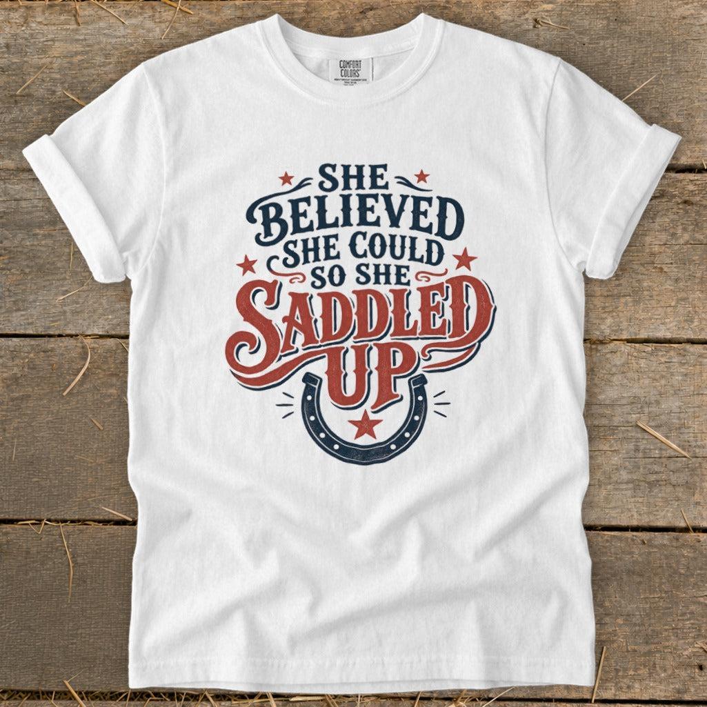 She Saddled Up Signature Tee