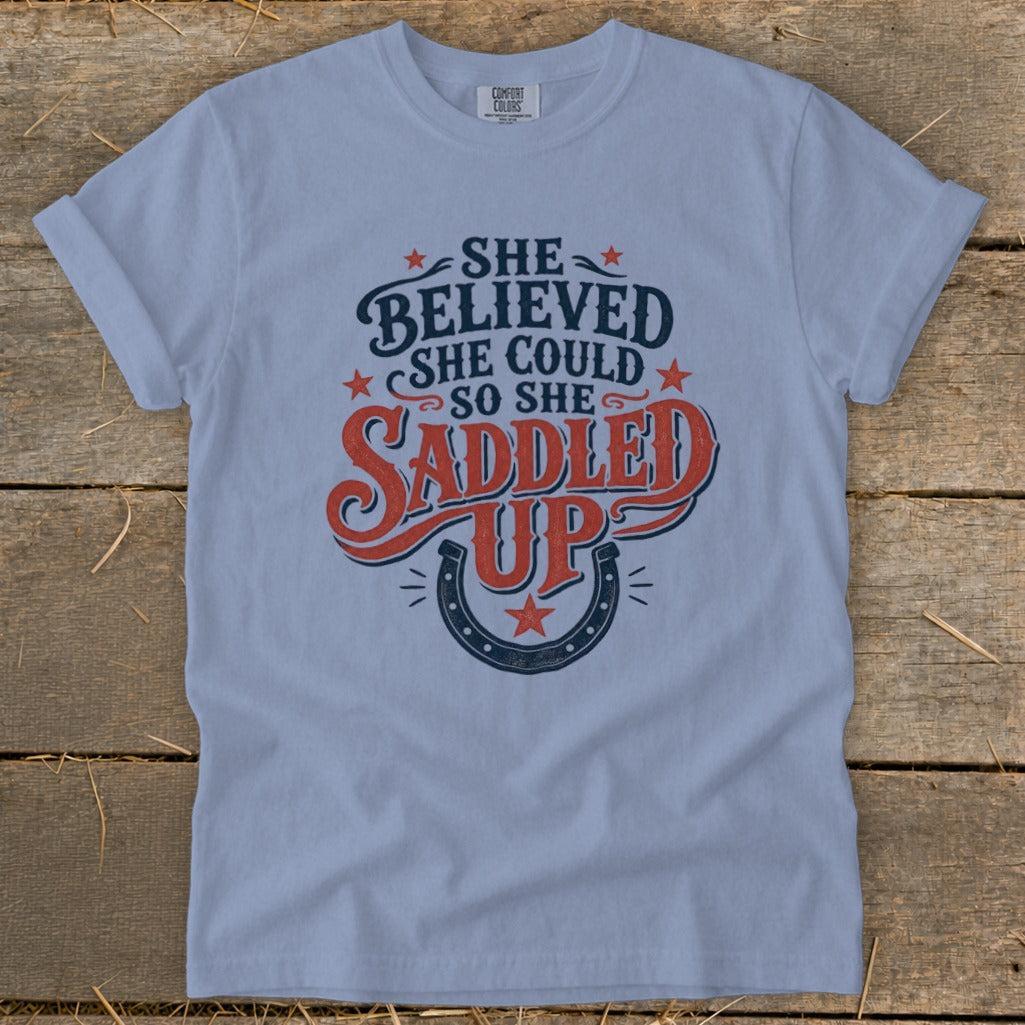 She Saddled Up Signature Tee