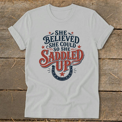 She Saddled Up Softstyle Tee