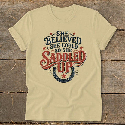 She Saddled Up Softstyle Tee