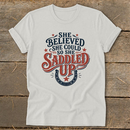 She Saddled Up Softstyle Tee