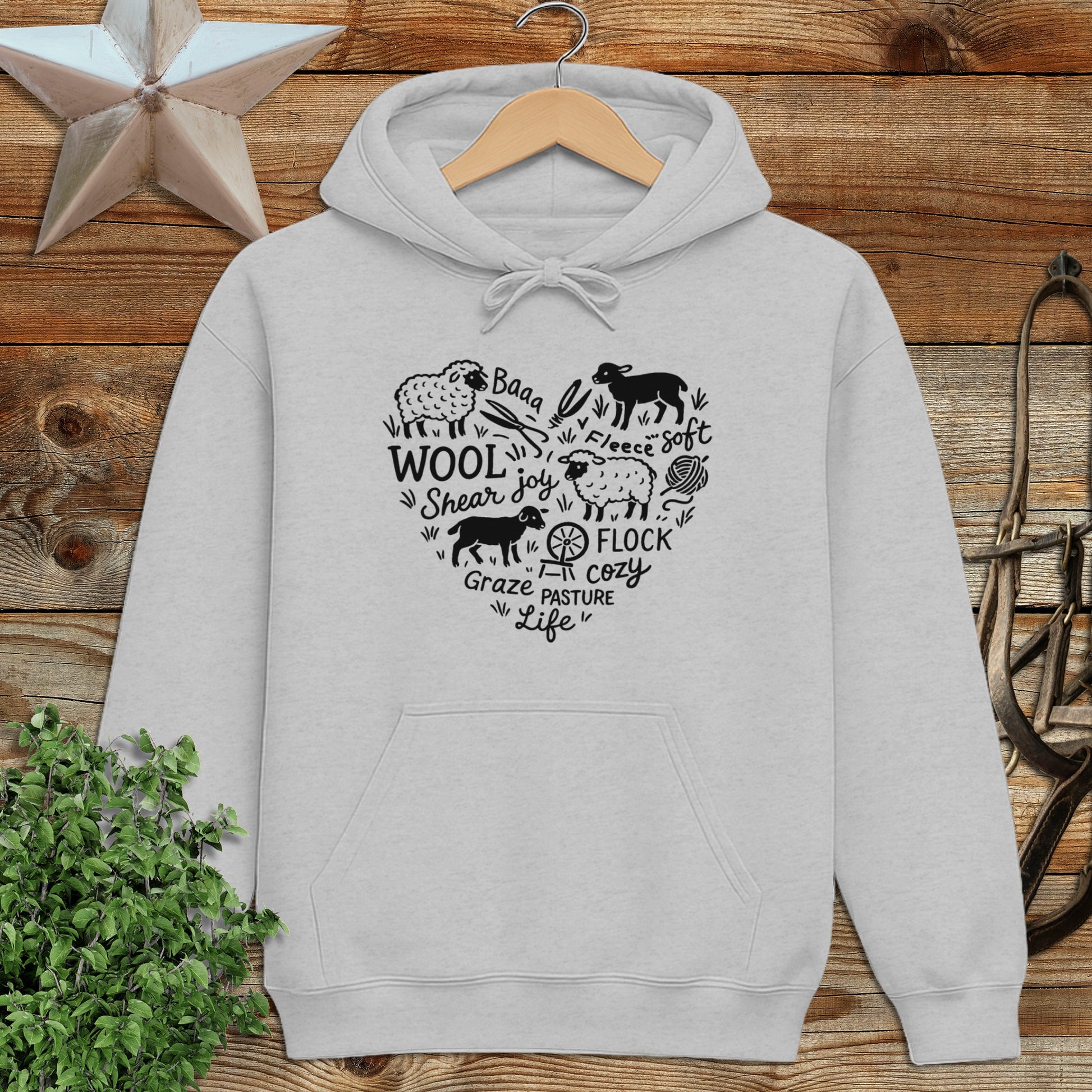 Sheep Farm Heart Hoodie