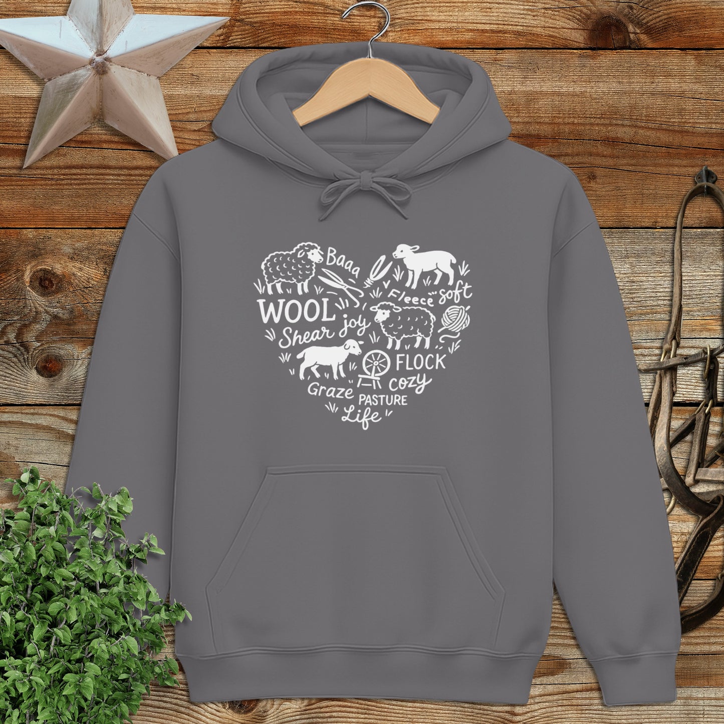Sheep Farm Heart Hoodie