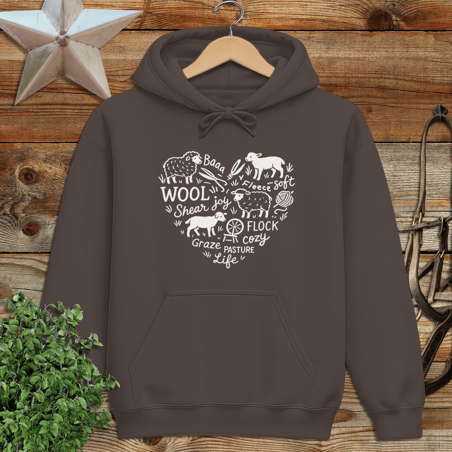 Sheep Farm Heart Hoodie