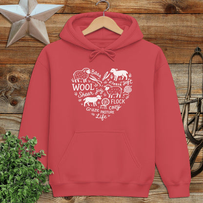 Sheep Farm Heart Hoodie