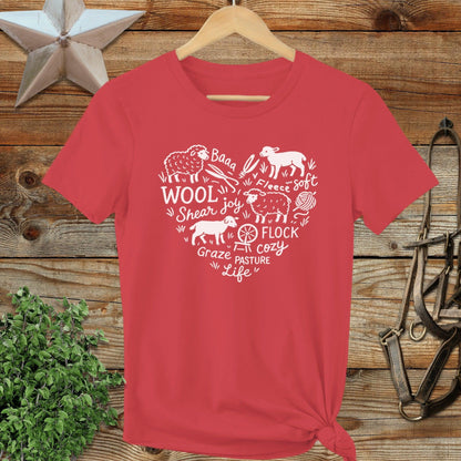 Sheep Farm Heart Ladies Tee