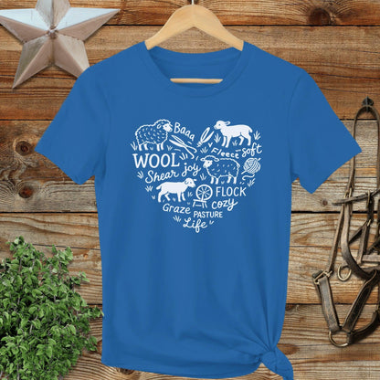 Sheep Farm Heart Ladies Tee