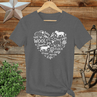 Sheep Farm Heart Ladies Tee