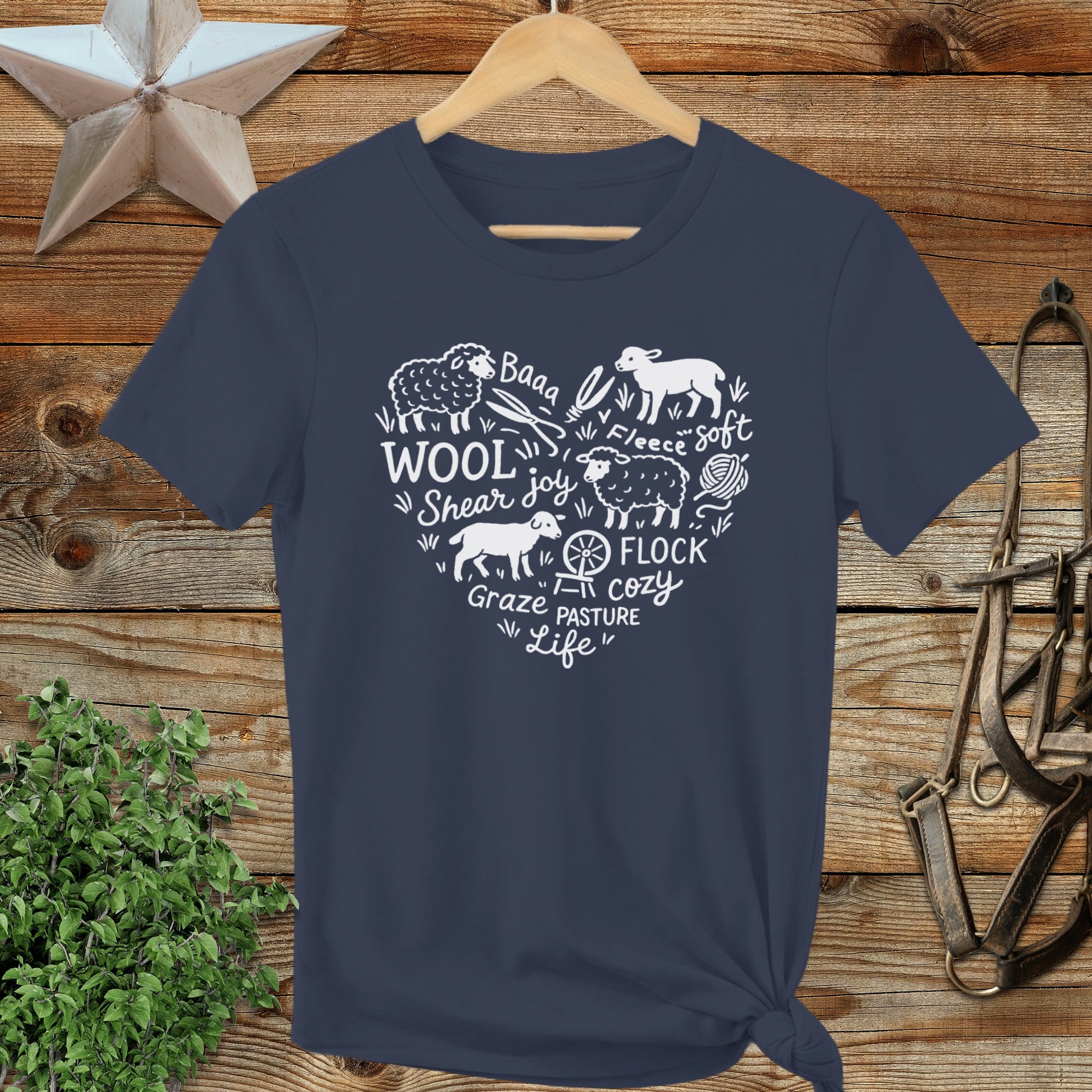 Sheep Farm Heart Ladies Tee