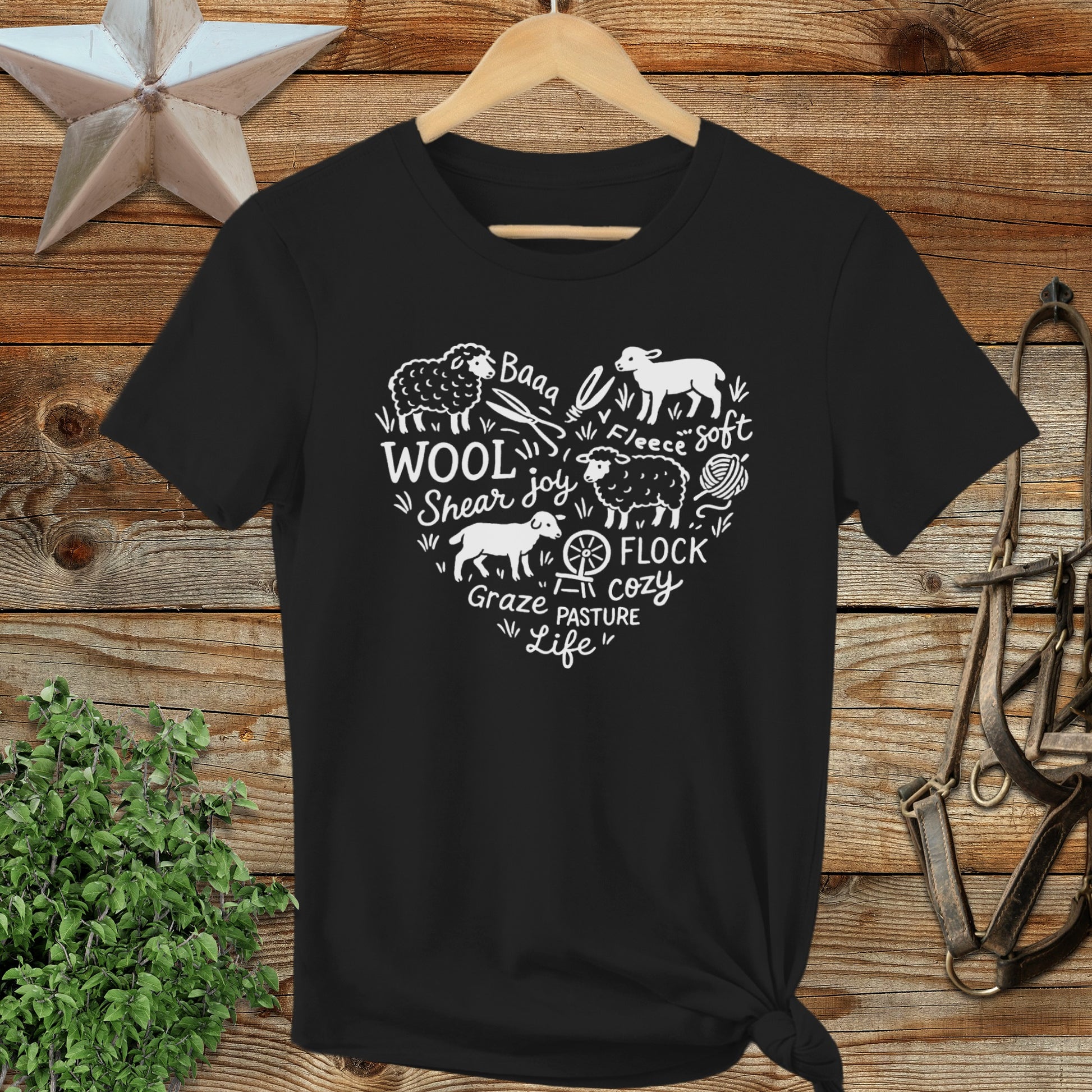 Sheep Farm Heart Ladies Tee