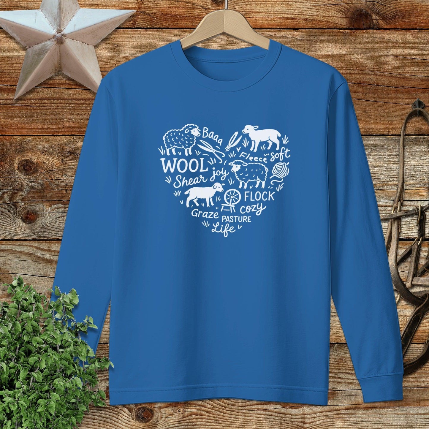Sheep Farm Heart Long Sleeve Tee