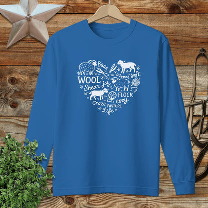 Sheep Farm Heart Long Sleeve Tee
