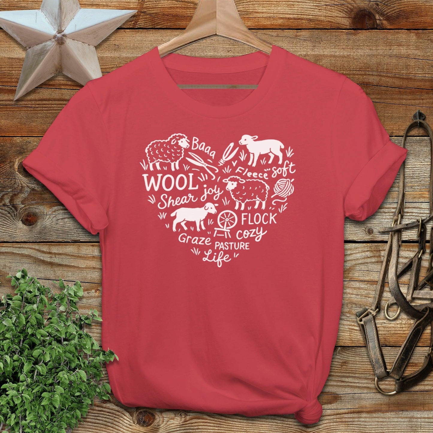 Sheep Farm Heart Softstyle Tee
