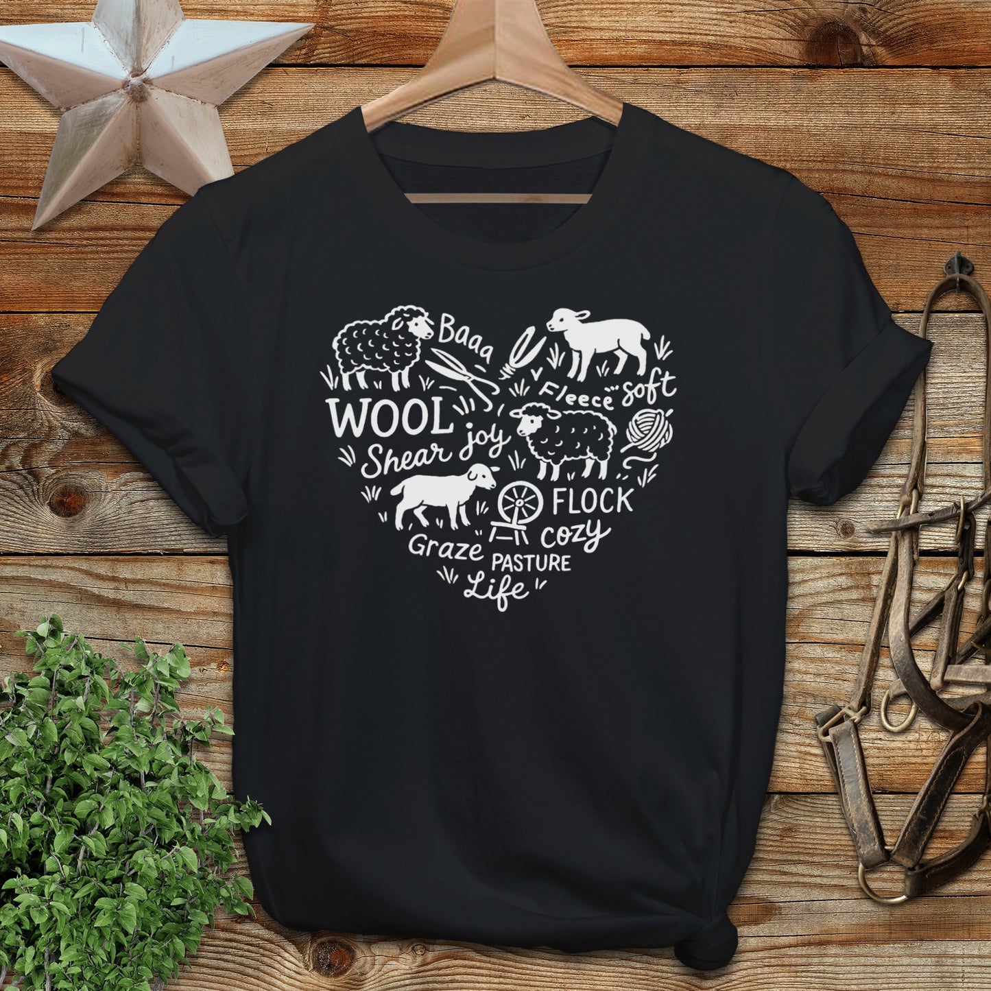 Sheep Farm Heart Softstyle Tee