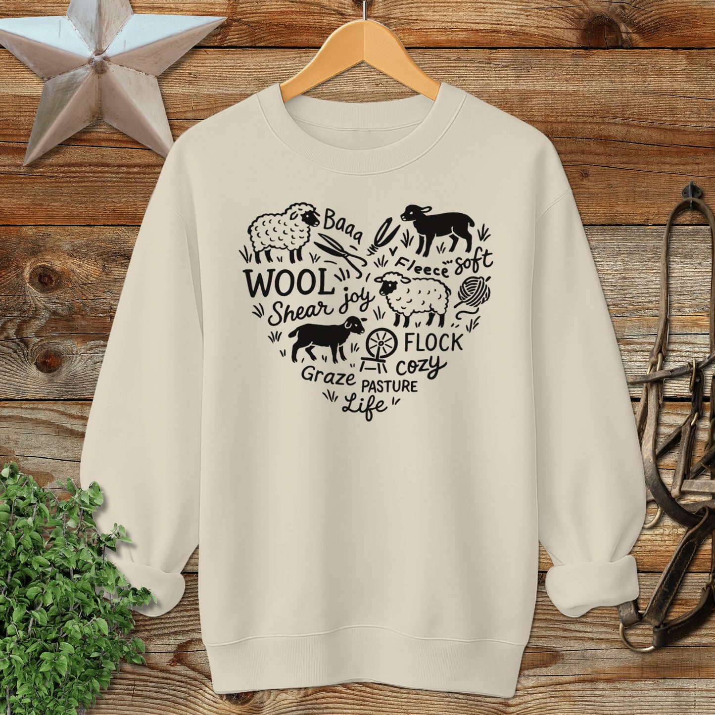 Sheep Farm Heart Sweatshirt
