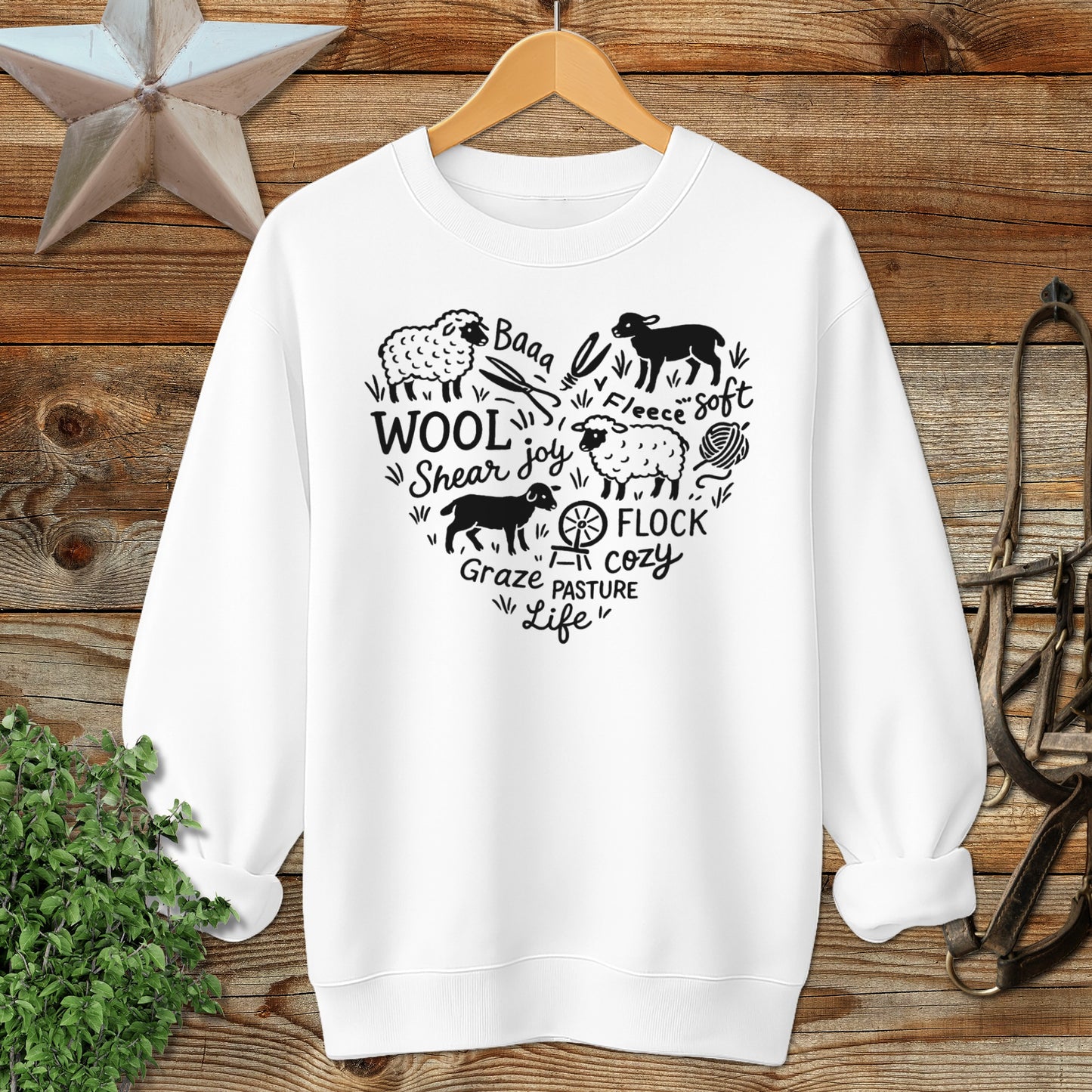 Sheep Farm Heart Sweatshirt