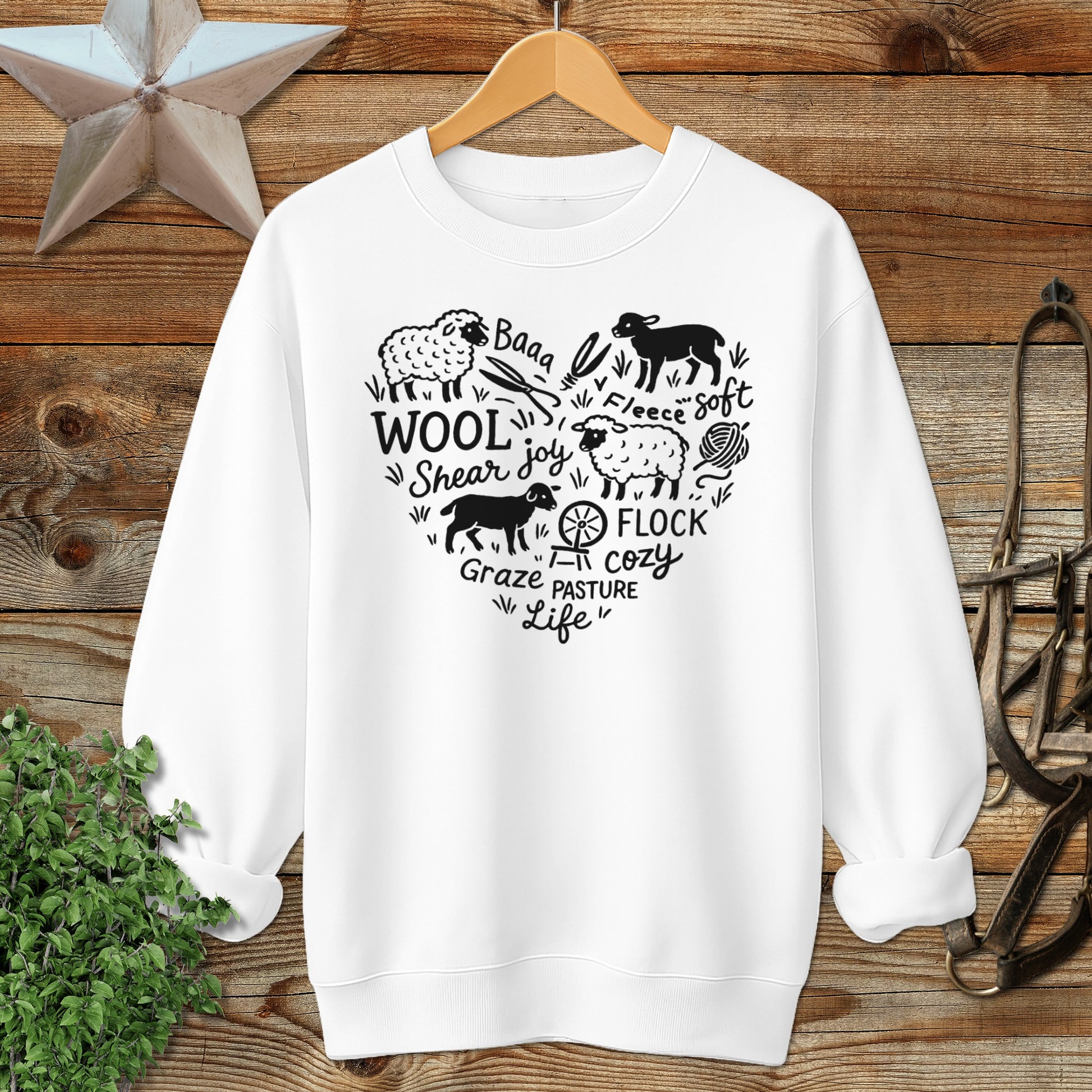 Sheep Farm Heart Sweatshirt