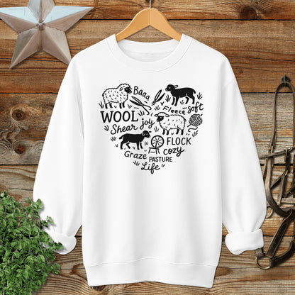 Sheep Farm Heart Sweatshirt