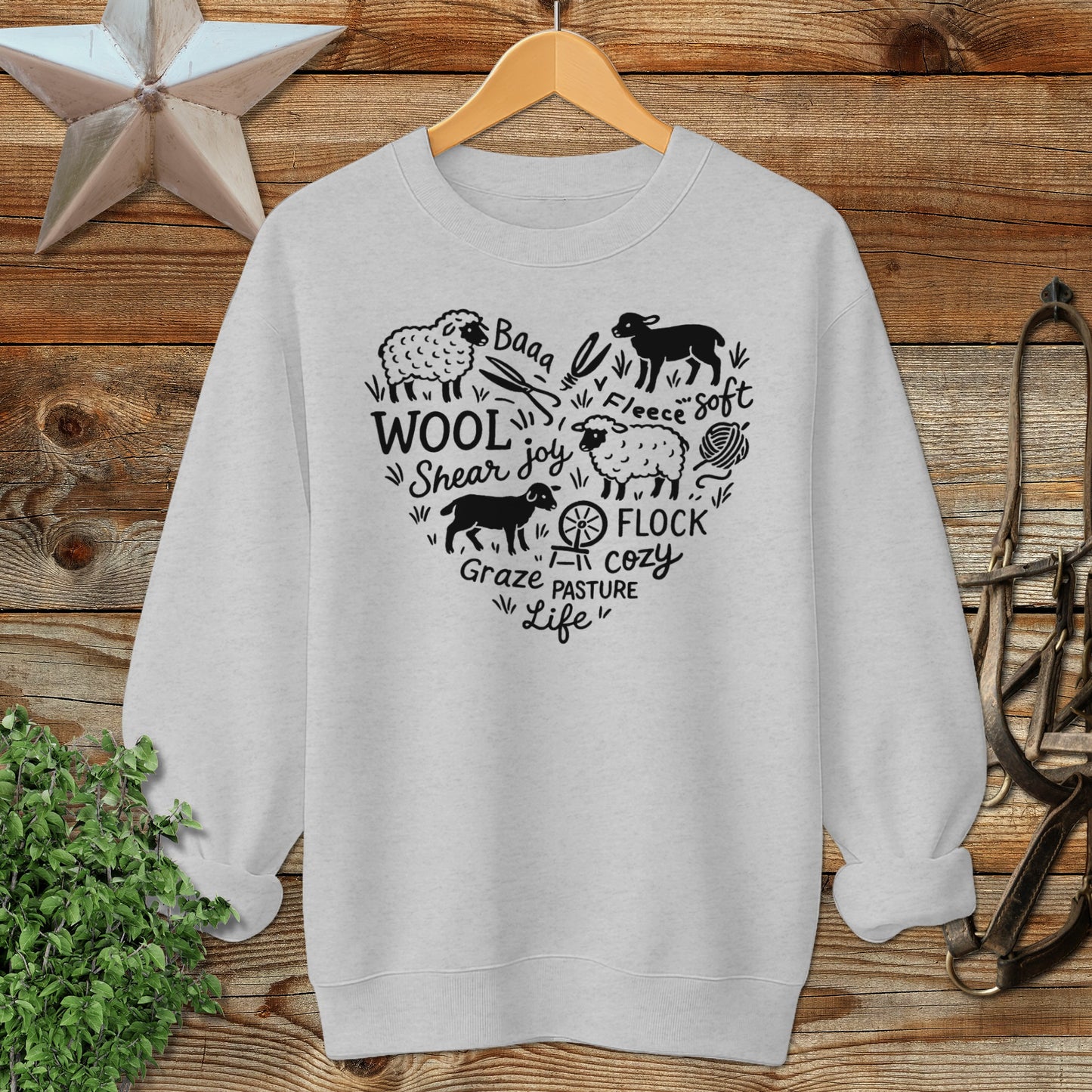 Sheep Farm Heart Sweatshirt