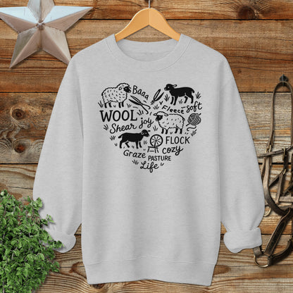Sheep Farm Heart Sweatshirt