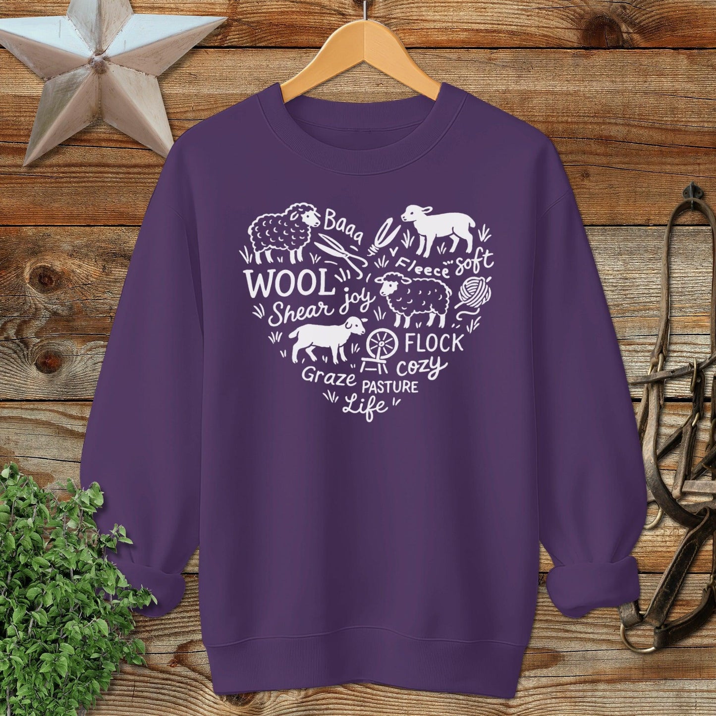 Sheep Farm Heart Sweatshirt