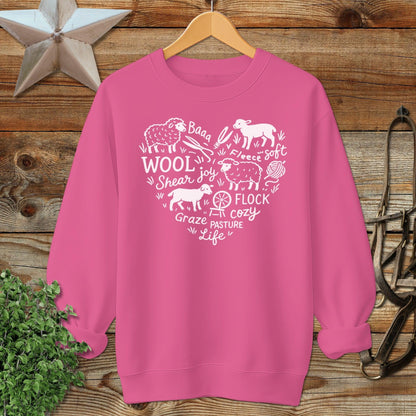 Sheep Farm Heart Sweatshirt