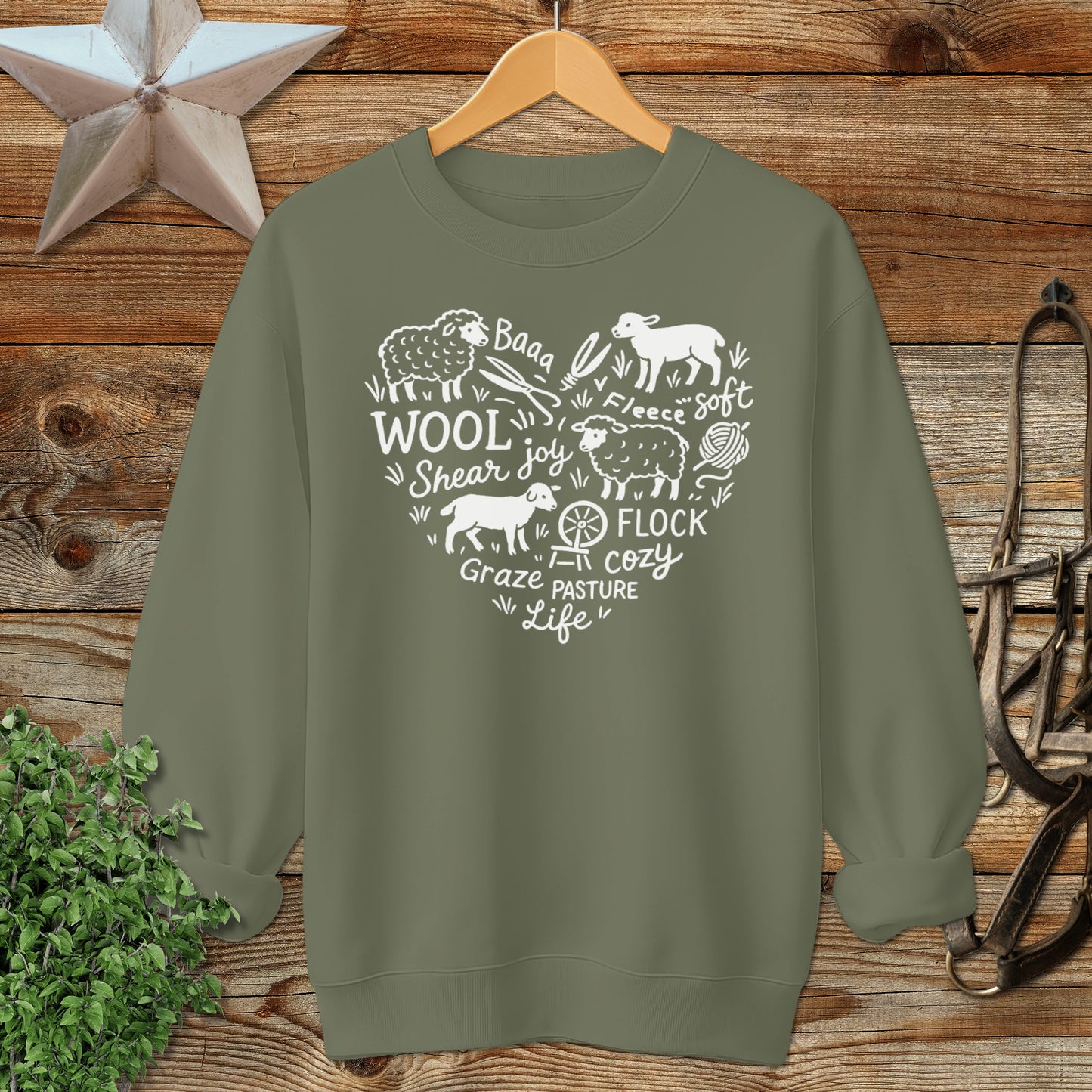 Sheep Farm Heart Sweatshirt