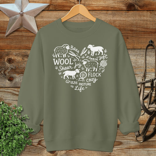 Sheep Farm Heart Sweatshirt