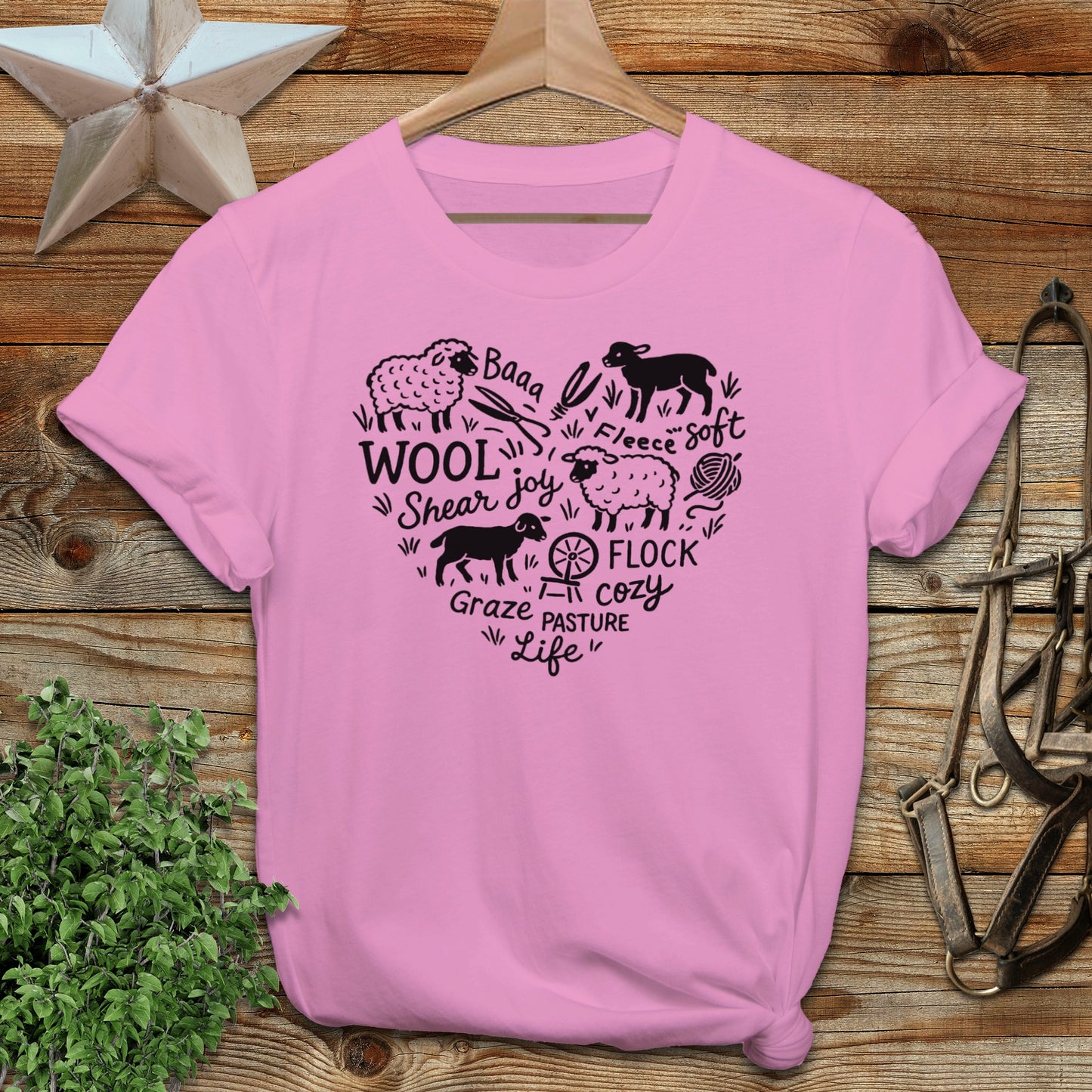 Sheep Farm Heart T-shirt