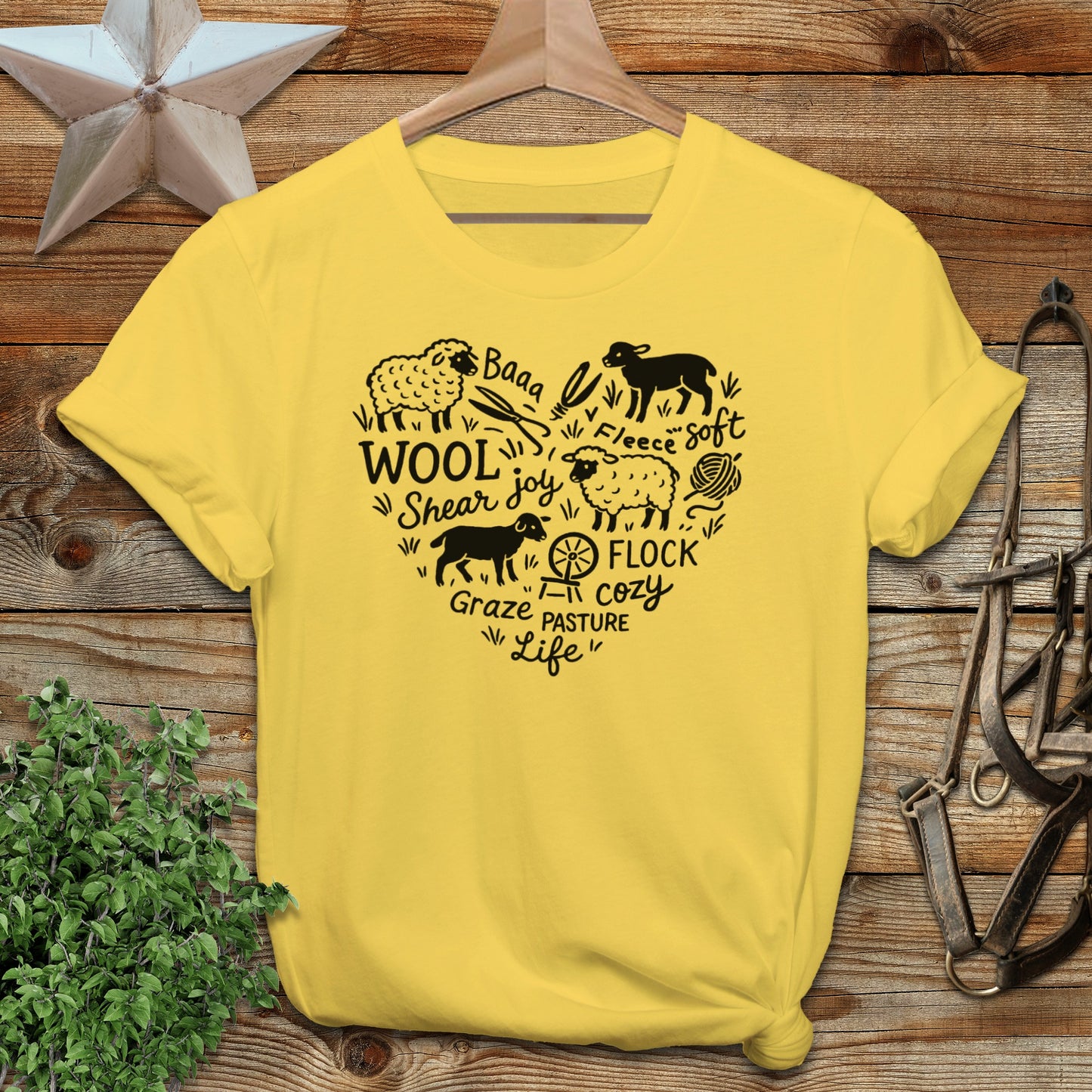 Sheep Farm Heart T-shirt
