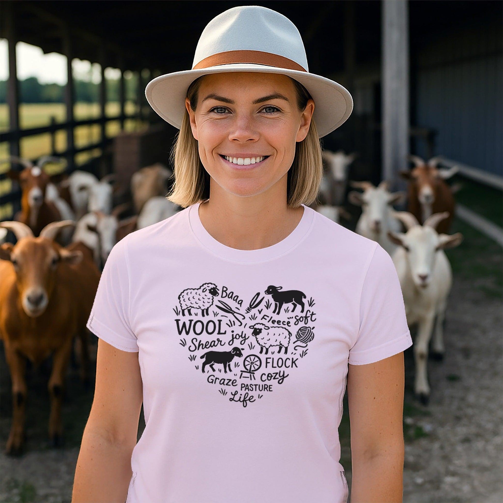 Sheep Farm Heart T-shirt