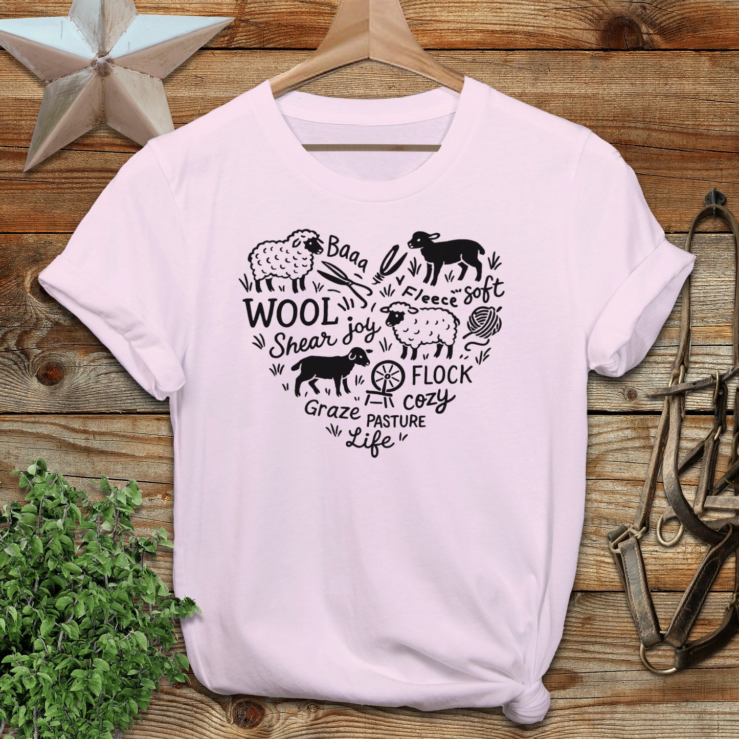 Sheep Farm Heart T-shirt