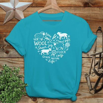 Sheep Farm Heart T-shirt