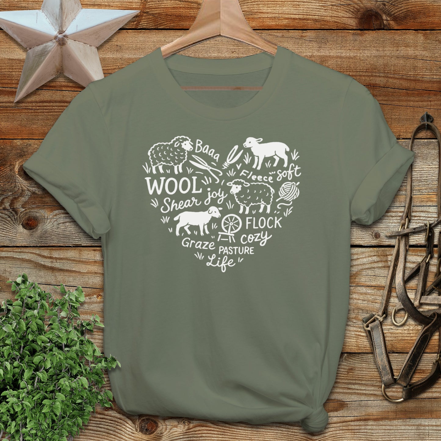 Sheep Farm Heart T-shirt