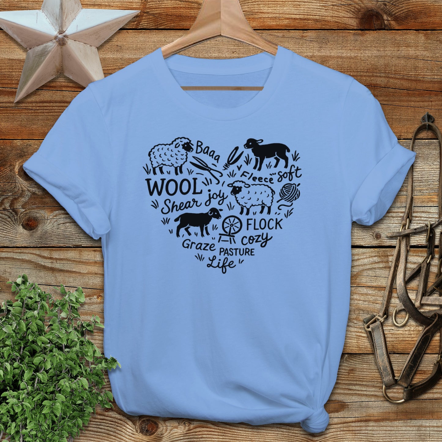 Sheep Farm Heart T-shirt