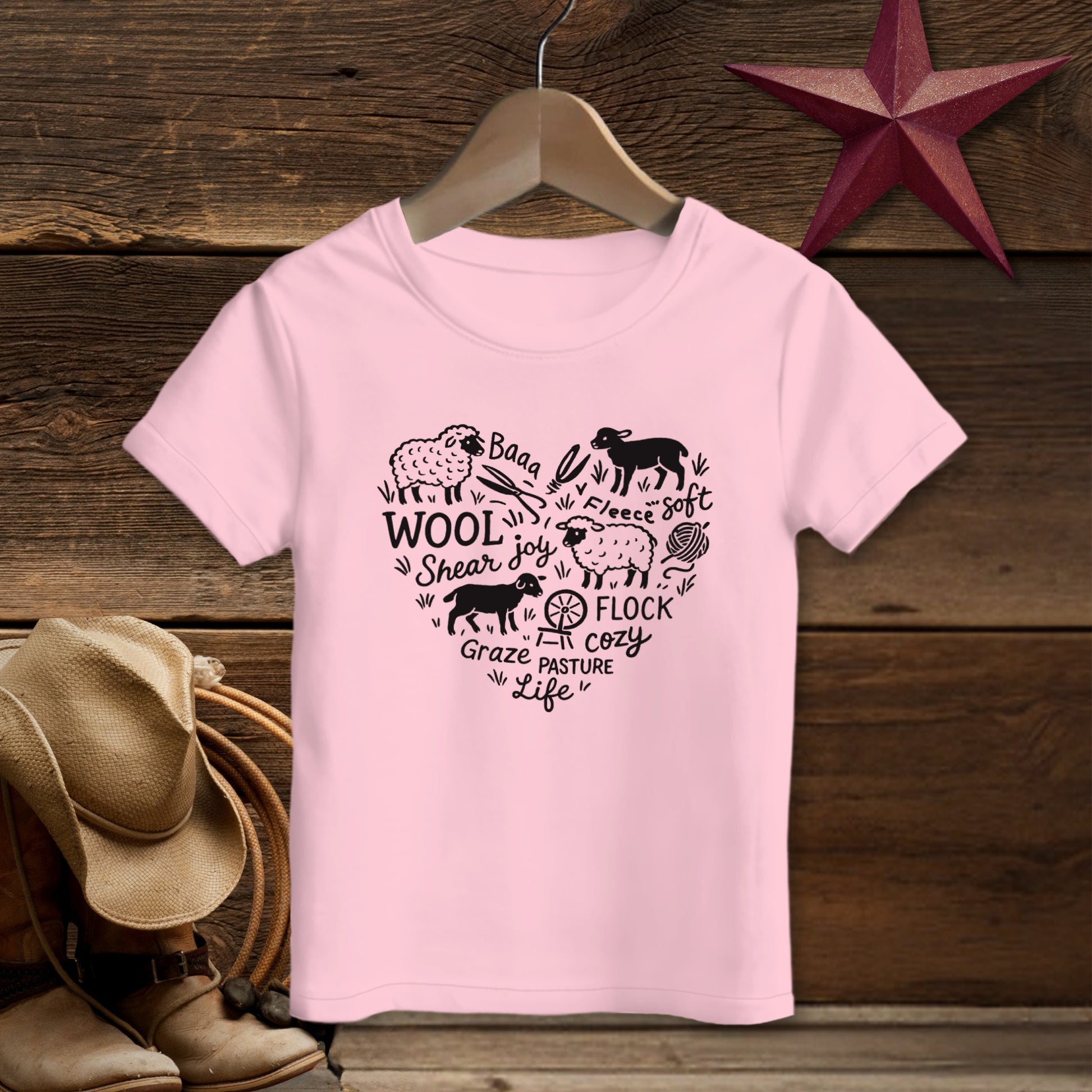 Sheep Farm Heart T-Shirt (Toddler)