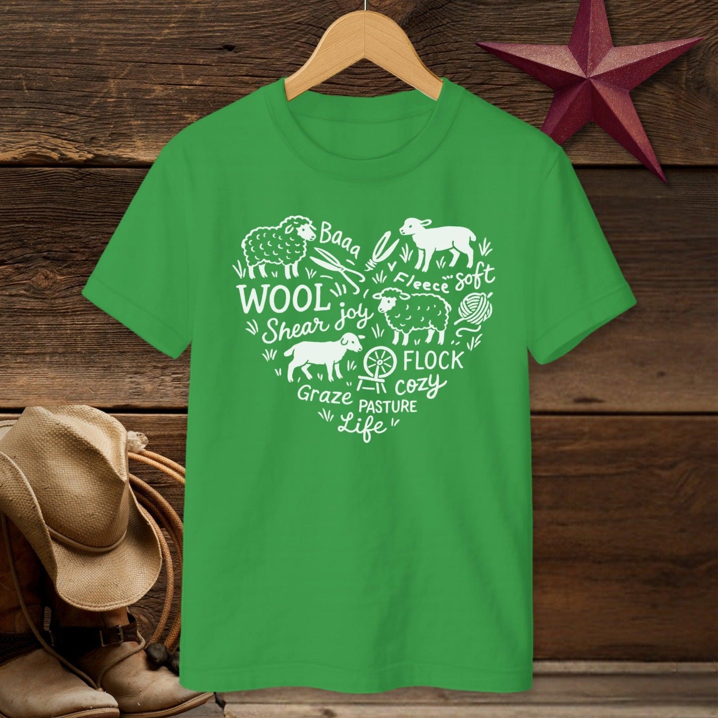 Sheep Farm Heart T-shirt (Youth)