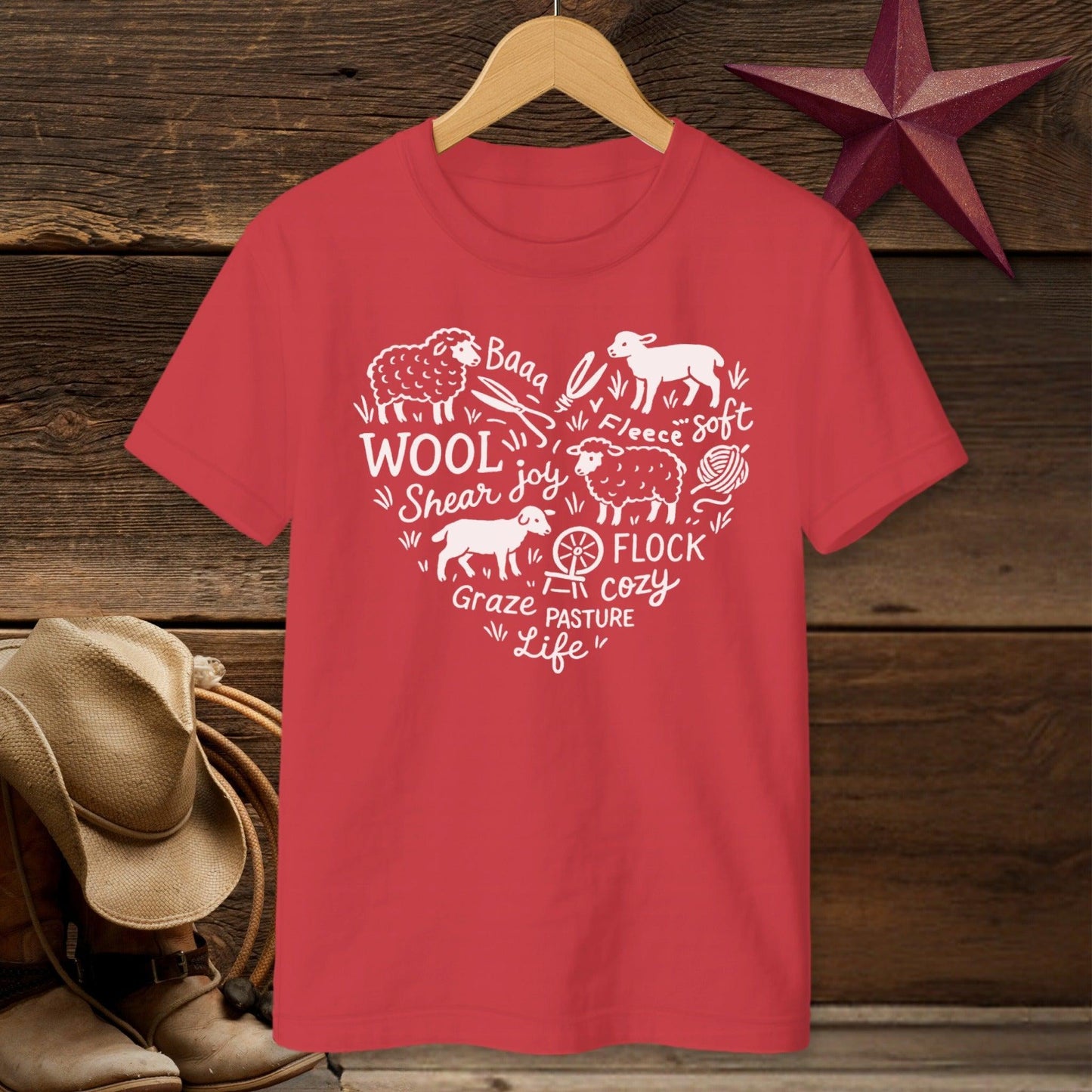 Sheep Farm Heart T-shirt (Youth)
