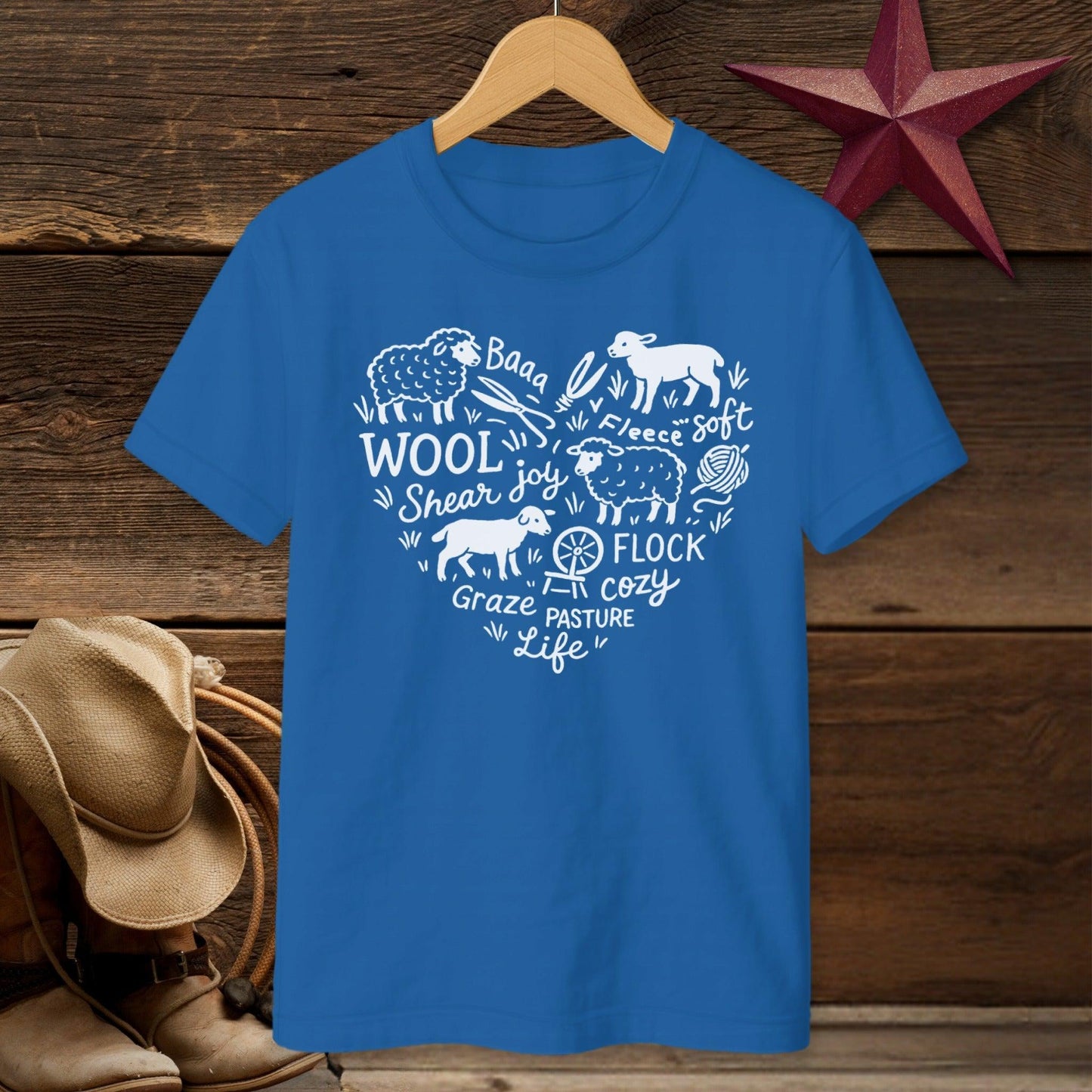 Sheep Farm Heart T-shirt (Youth)